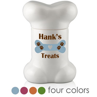 Bone Shaped Personalized Dog Treat Jar