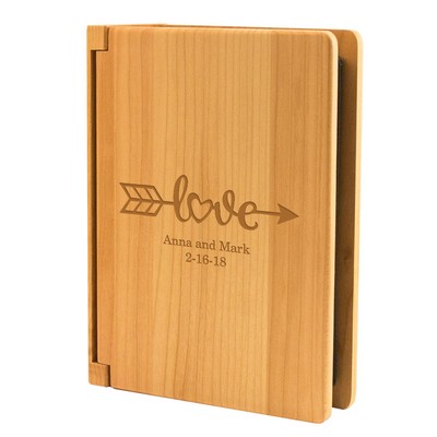 Personalized Eternal Love Wooden Photo Album