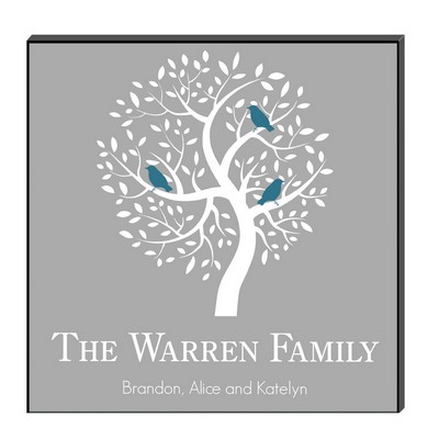 Personalized Family Tree Wall Art Panel