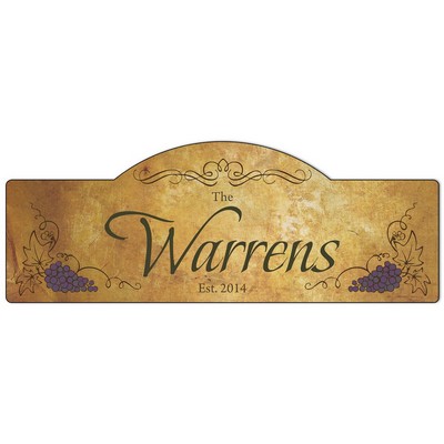 Personalized Family Vineyard Sign