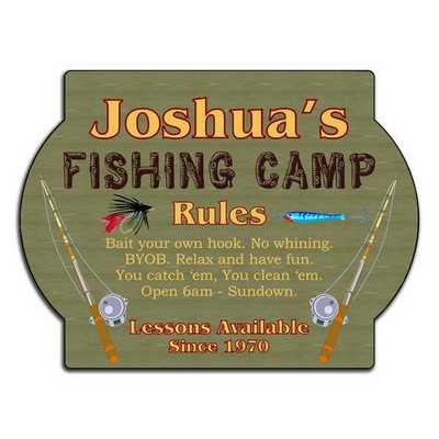 Personalized Fishing Camp Sign