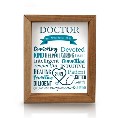 Personalized Framed Shadow box for Doctors 14180 tn