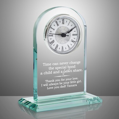 Personalized Glass Timeless Keepsake Clock