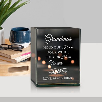 Personalized Grandmothers Reflective Tealight Candle Holder