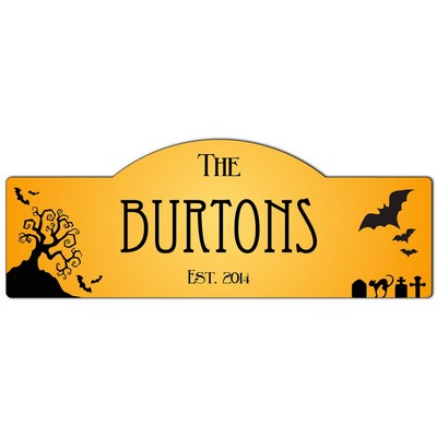 Personalized Halloween Family Name Sign