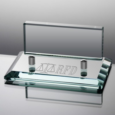 Personalized Jade Glass Business Card Holder for Lawyers