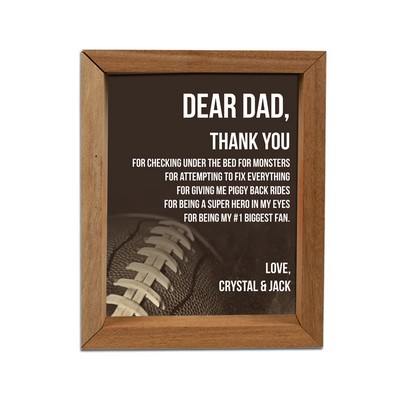 Personalized Letter to Dad Shadow Box Frame