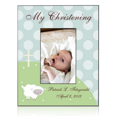Personalized Little Lamb Christening Frame