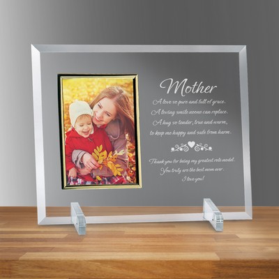 Personalized Mother Glass 4" X 6" Photo Frame