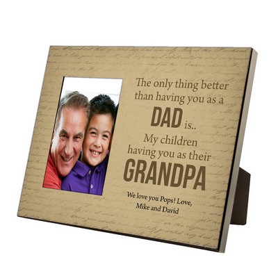 Personalized 4 x 6 Photo Frame For Grandpa