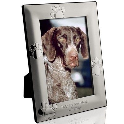 Personalized Puppy Paw Print 5X7 Picture Frame