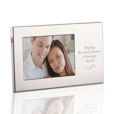 Personalized Silver Silhouette 3x5 Picture Frame