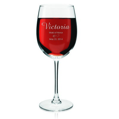 Personalized Wedding Party Wine Glass