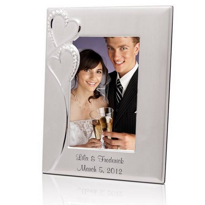 Personalized Wedding Romance Silver 4x6 Picture Frame