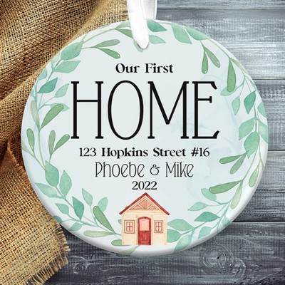 Our First Home Personalized Christmas Ornament Gift