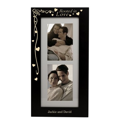 Rooted in Love Personalized 5x7 Black Picture Frame
