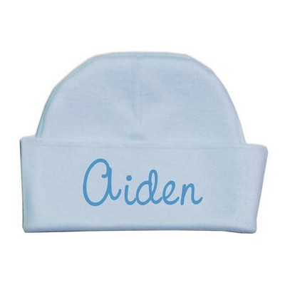 Personalized Name Blue Baby Hat