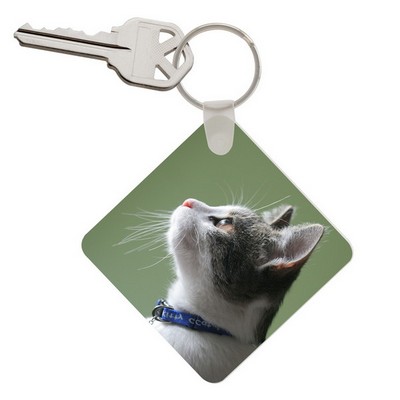 Sneaky Kitty Photo Keychain