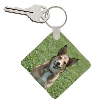 Silly Puppy Photo Keychain