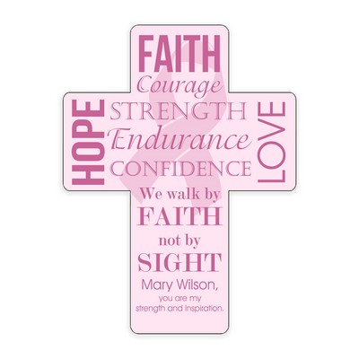Inspirational Breast Cancer Wall Cross