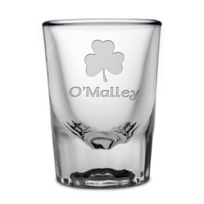 Shamrock Personalized Irish Shot Glass