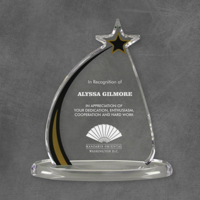 Shooting Star Employee Recognition Acrylic Award