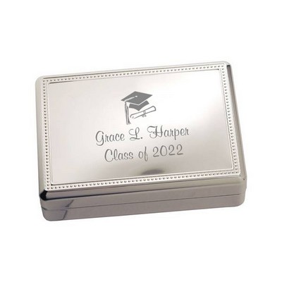 Silver Graduation Jewelry Box