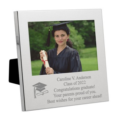Silver Graduation Message From the Heart Picture Frame