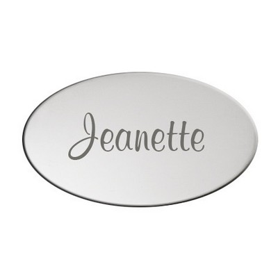Small Mirror Finish Oval Engraving Plate