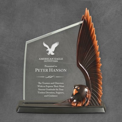 Soaring Eagle Company Logo Award Plaque