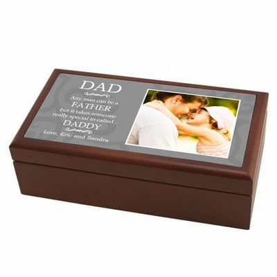 Special Daddy Personalized Wood Photo Keepsake Box