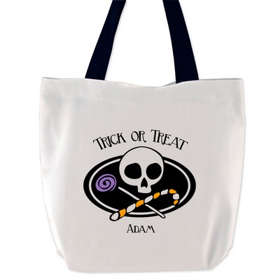 Spooky Trick or Treat Personalized Tote Bag