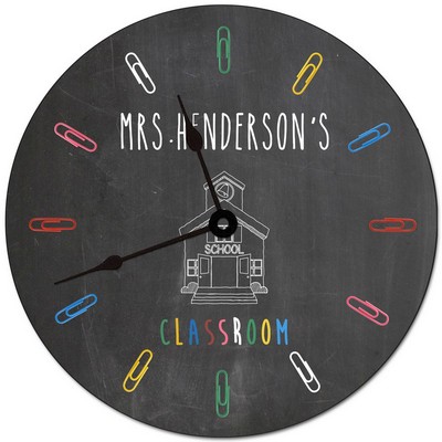 Teachers Classroom Personalized Wall Clock