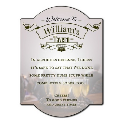 Welcome To My Tavern Personalized Wall Sign