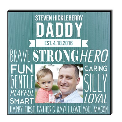 What Makes Daddy Great Personalized Photo Wall Panel