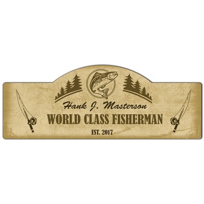 World Class Fisherman Personalized Sign