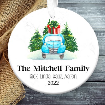 Lovely Family Christmas Ornament, Personalized Family Ornament Gift